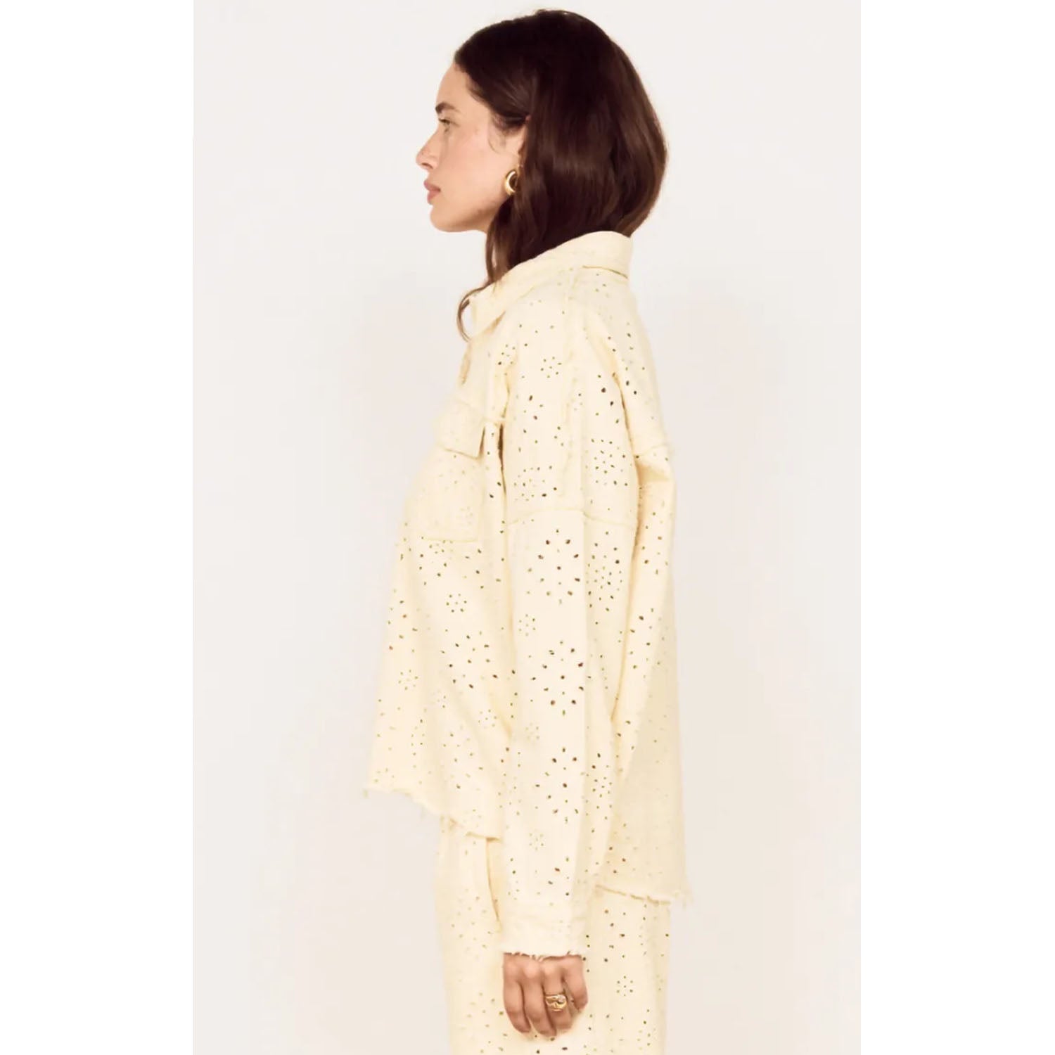 Jacket Denim - Abrea Broderie