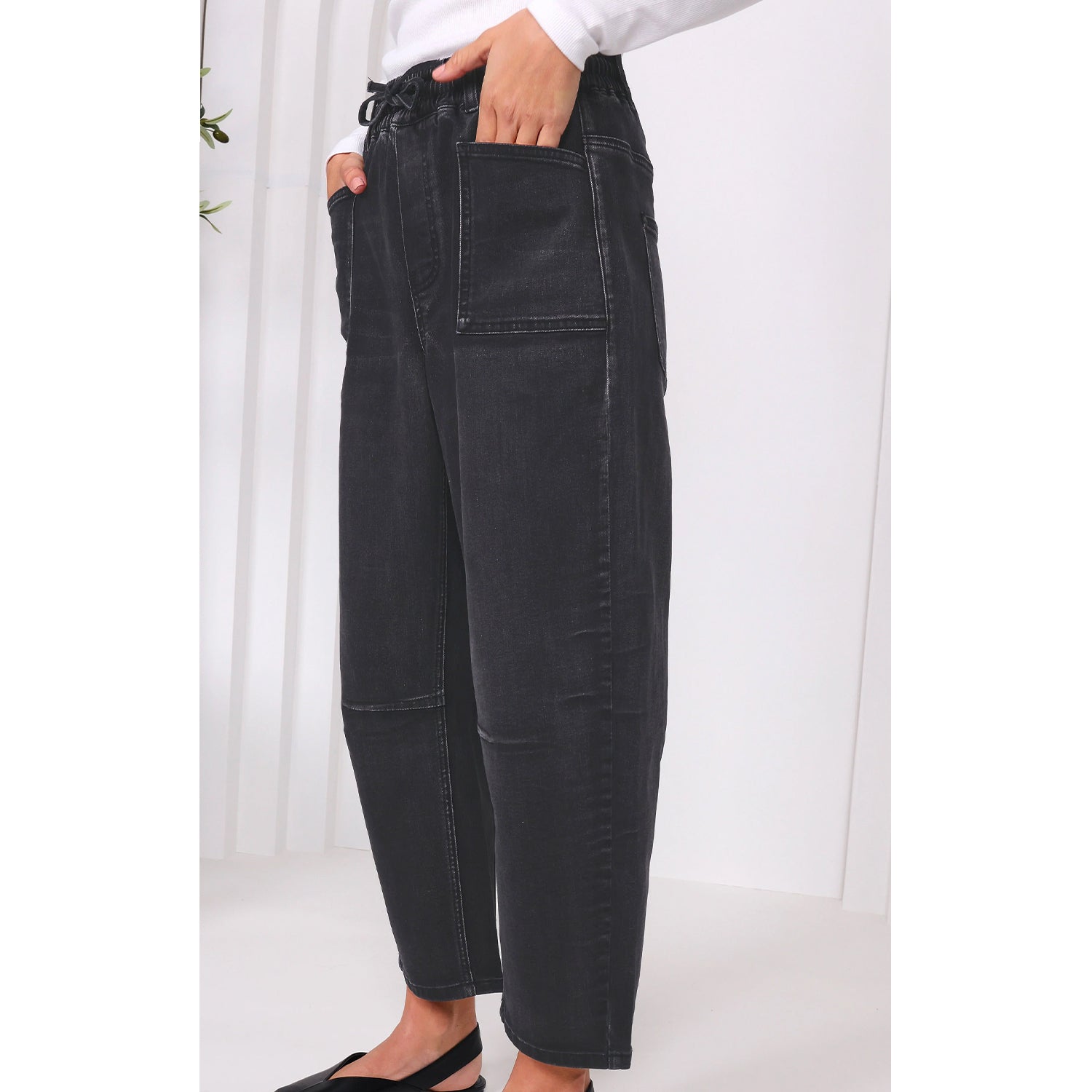 Jeans Leo Barrel - Black
