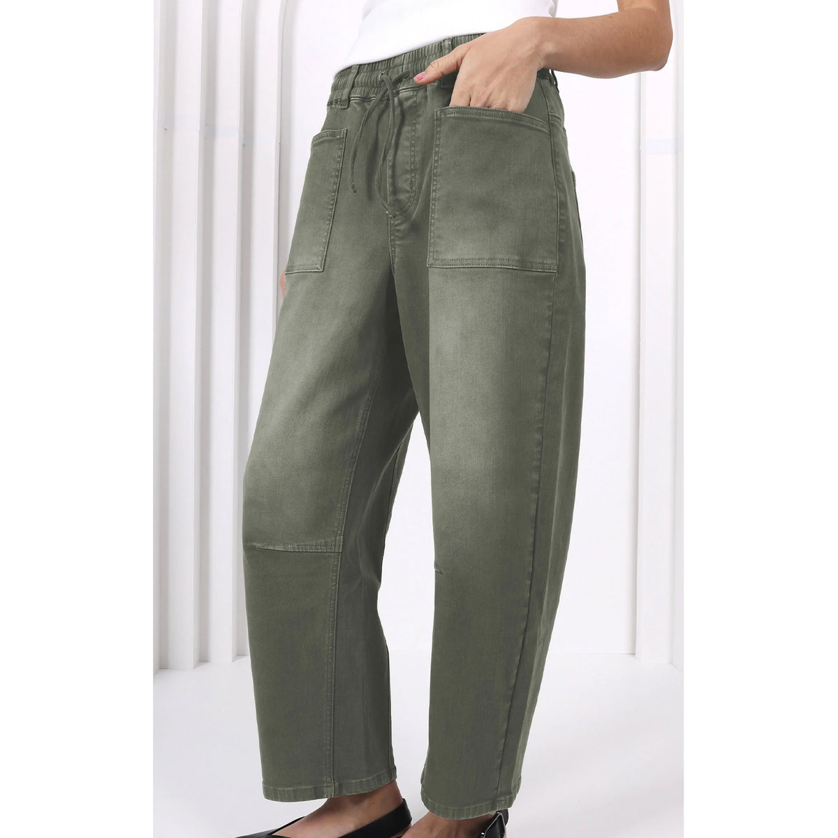 Jeans Leo Barrel - Khaki