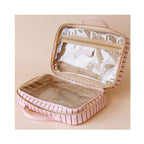 Cosmetic Bag - Rose Pinstripe