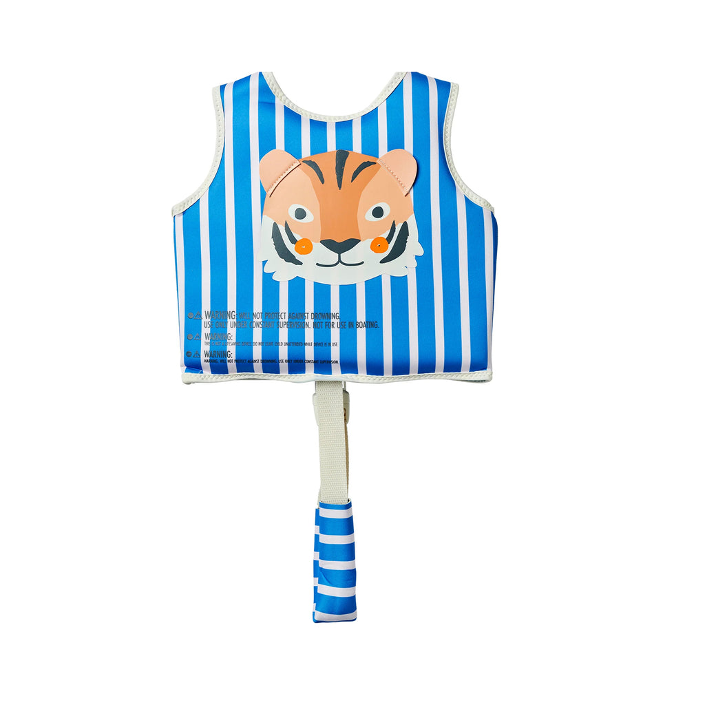 Kids Swim Vest 1-2 Tino the Tiger Blue