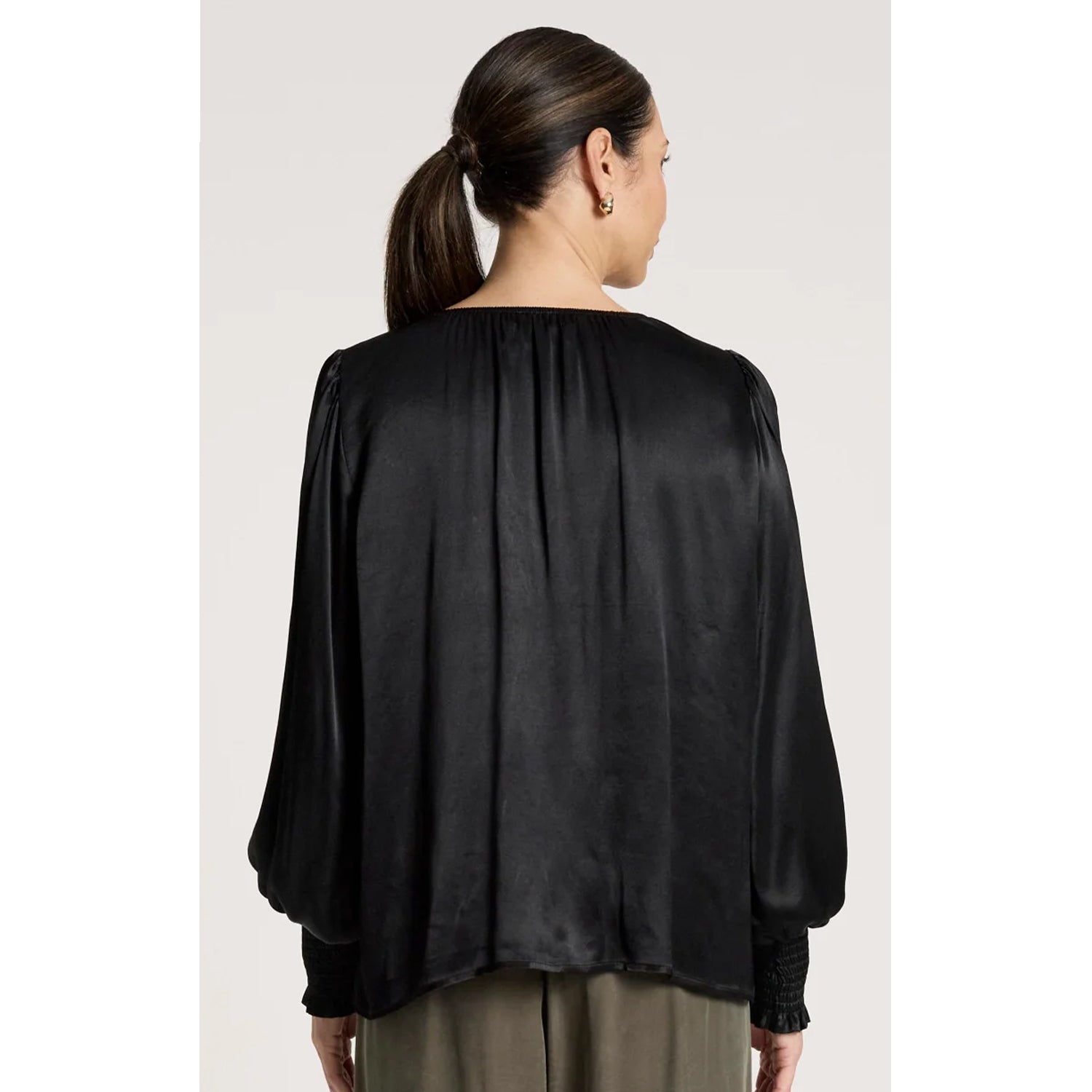Top San Frill - Black