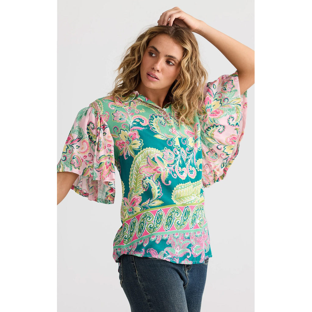 Top Rosa Shirt - Paisley Dreams