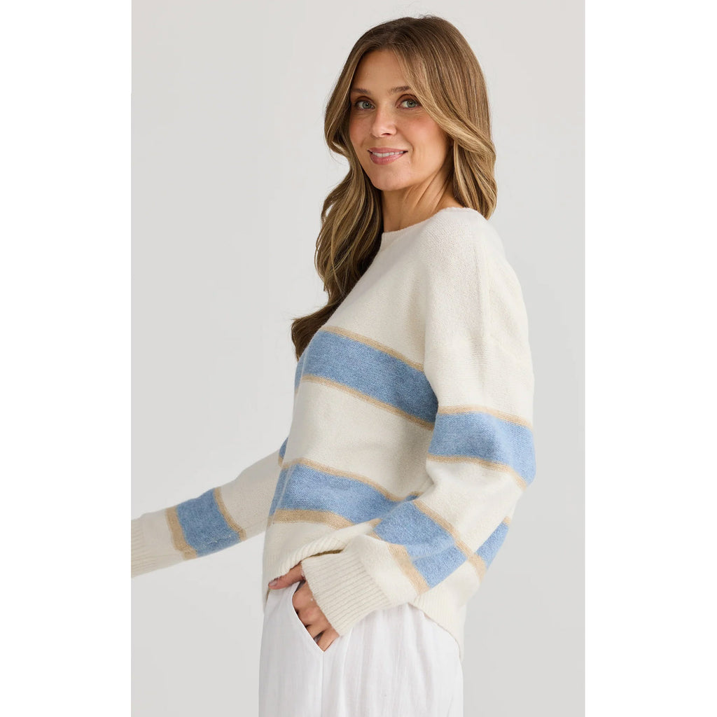 Knit Overboard - Lake Stripe