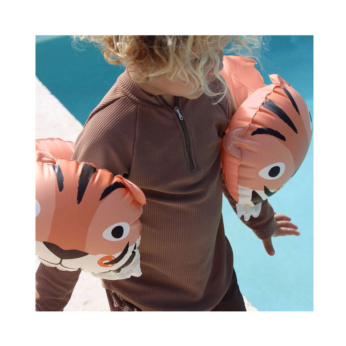 Kids Inflatable Arm Bands Tino the Tiger Clay