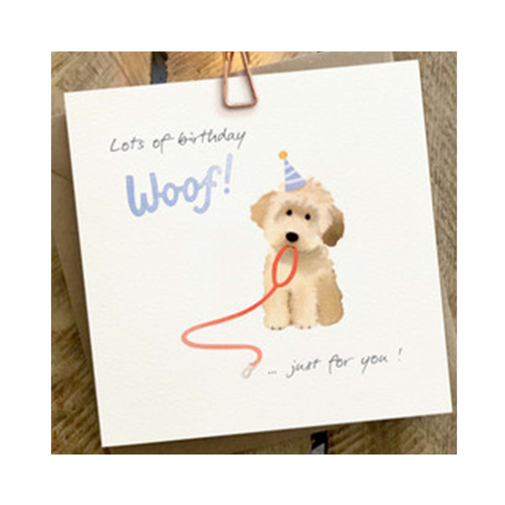 Card HB Dog With Lead