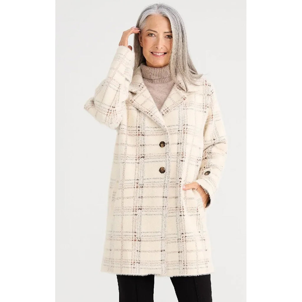 Jacket Marshall Knit - Beige Check