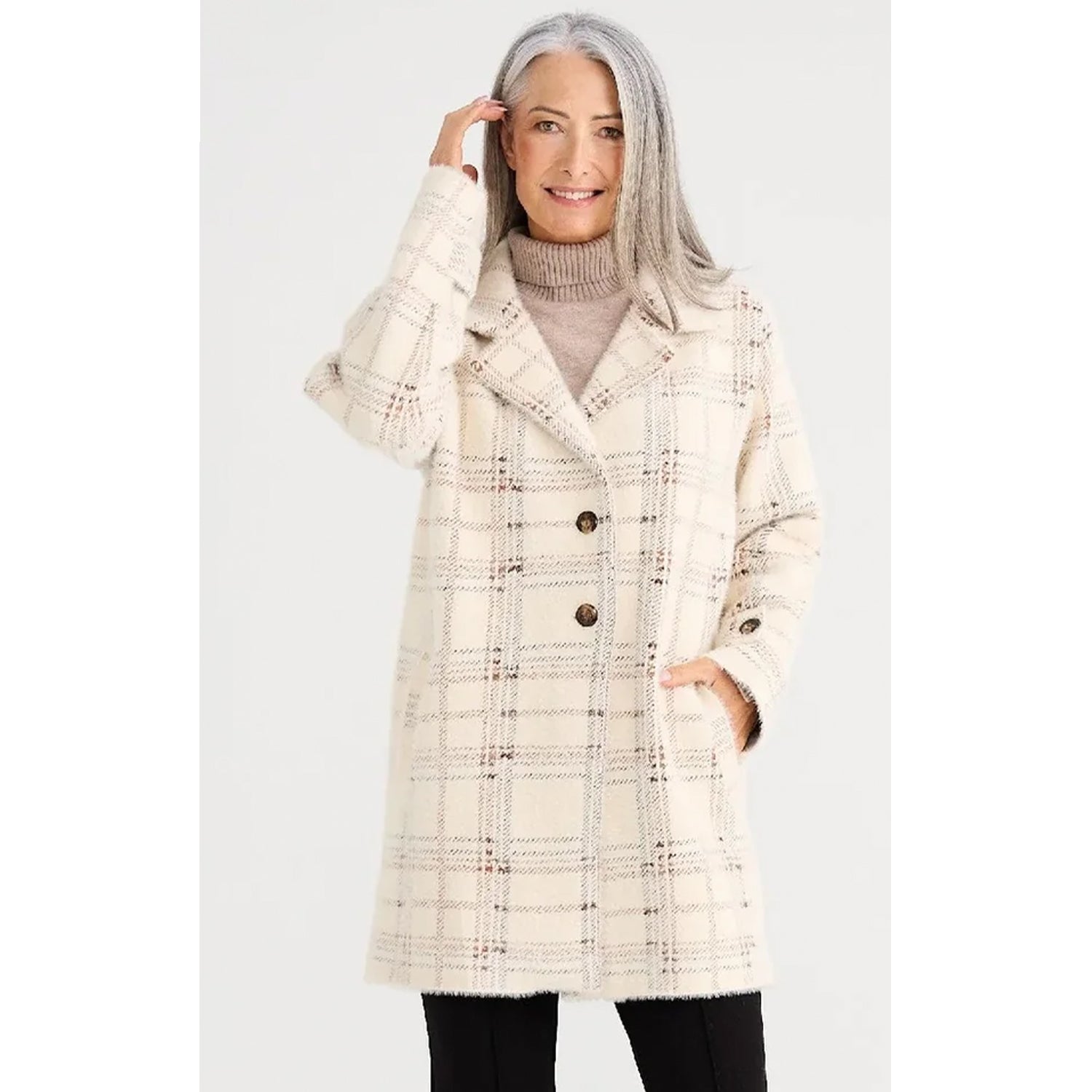 Jacket Marshall Knit - Beige Check