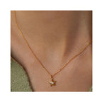 Necklace Blue Star - Gold Plated