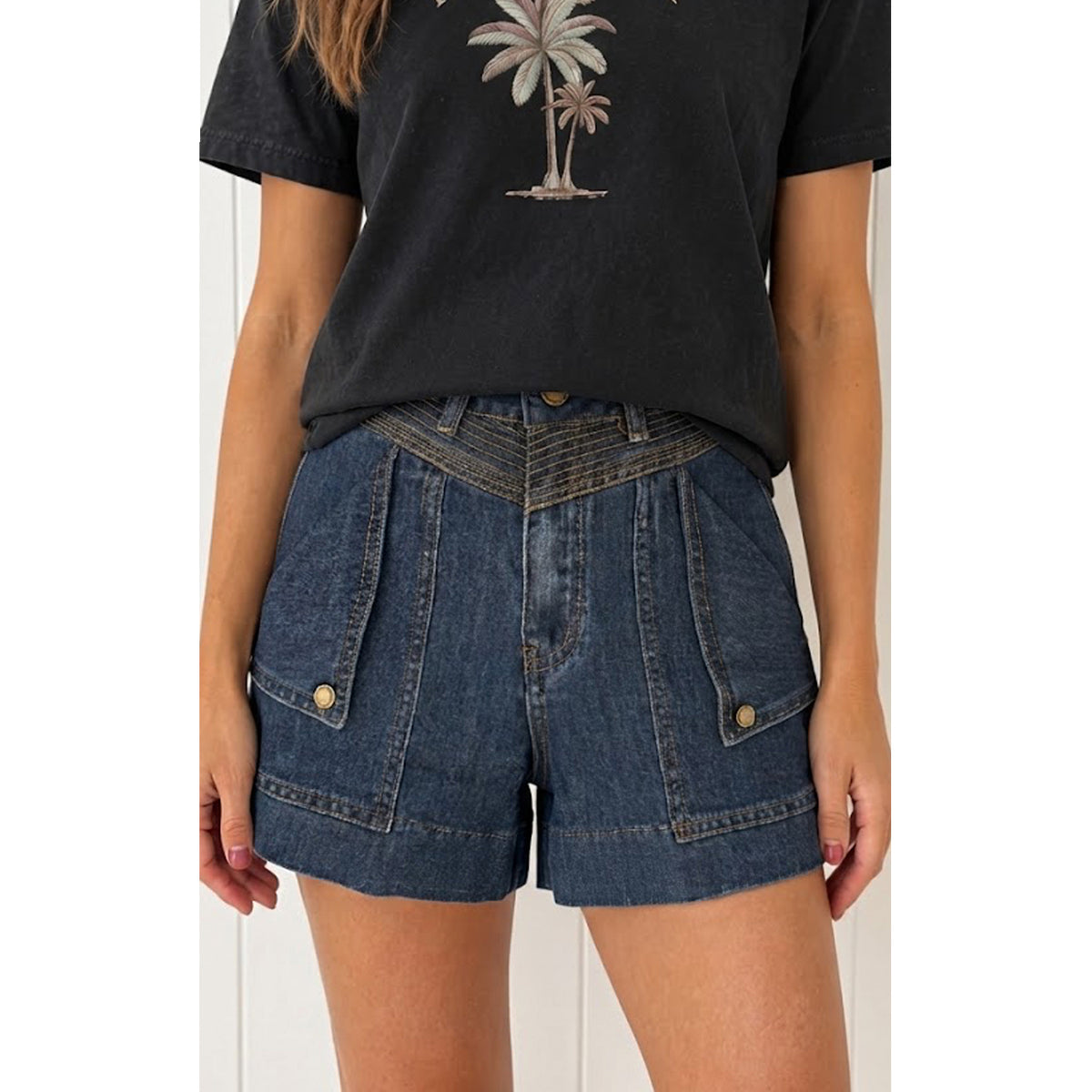 Shorts Mykos - Dark Blue Denim