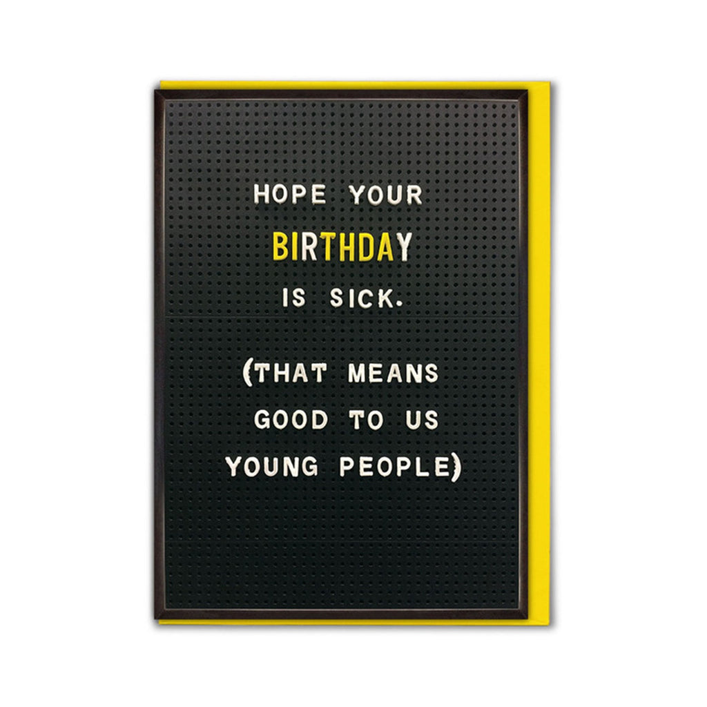 Card Sick Birthday