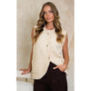 Knit Vest Amelia - Beige