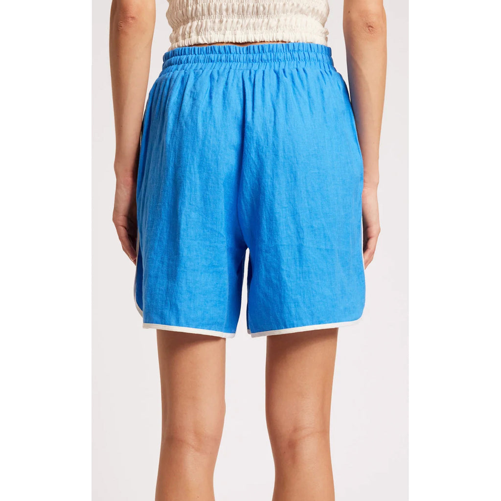 Short Maris Splice - Marine / White