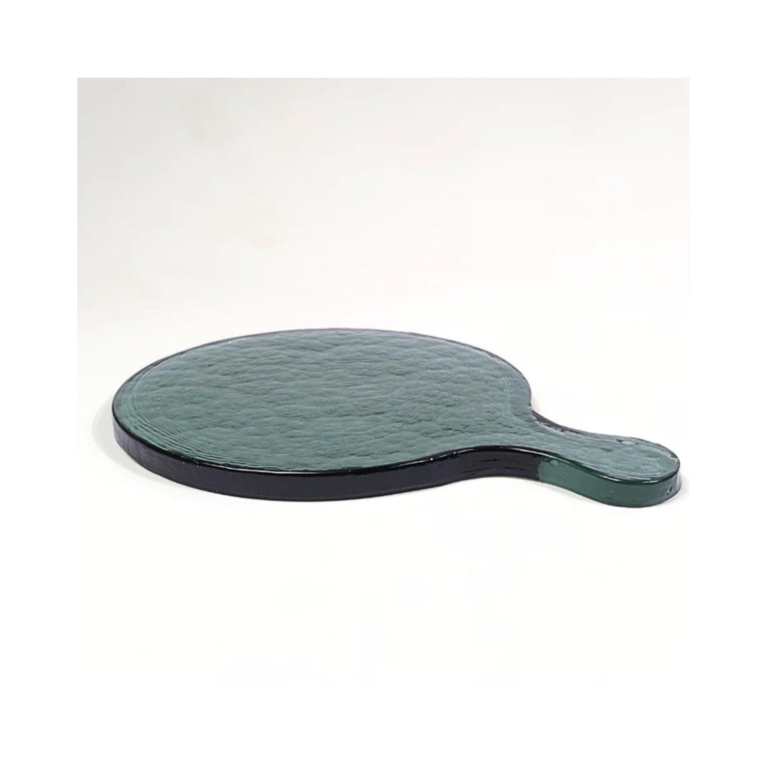 Board Handblown Glass Round - Blue