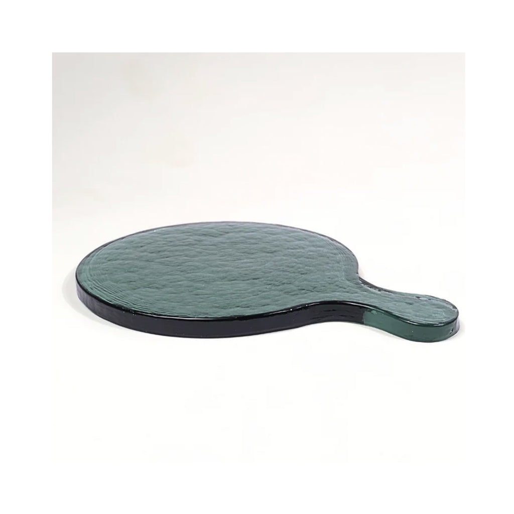 Board Handblown Glass Round - Blue