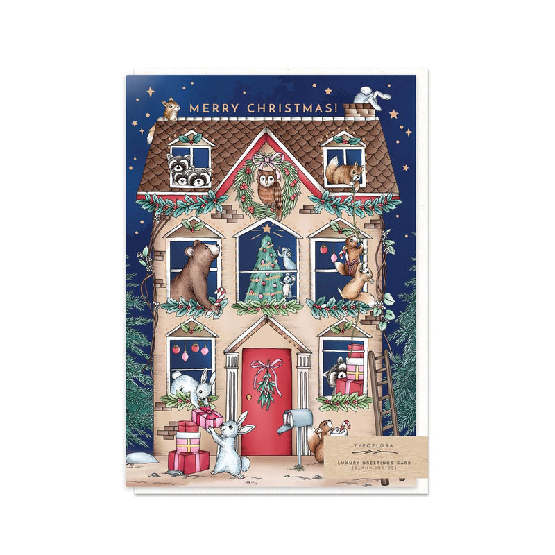 Card Christmas Animals