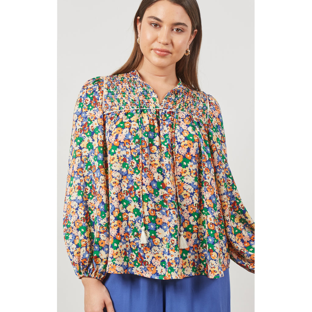 Top Romance Blouse - Meadow Bloom
