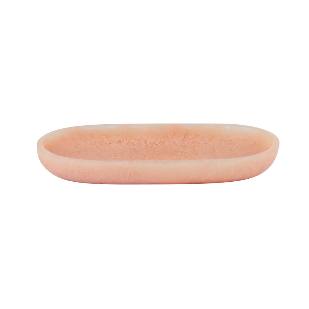 Tray Oval Kip Resin - Peach