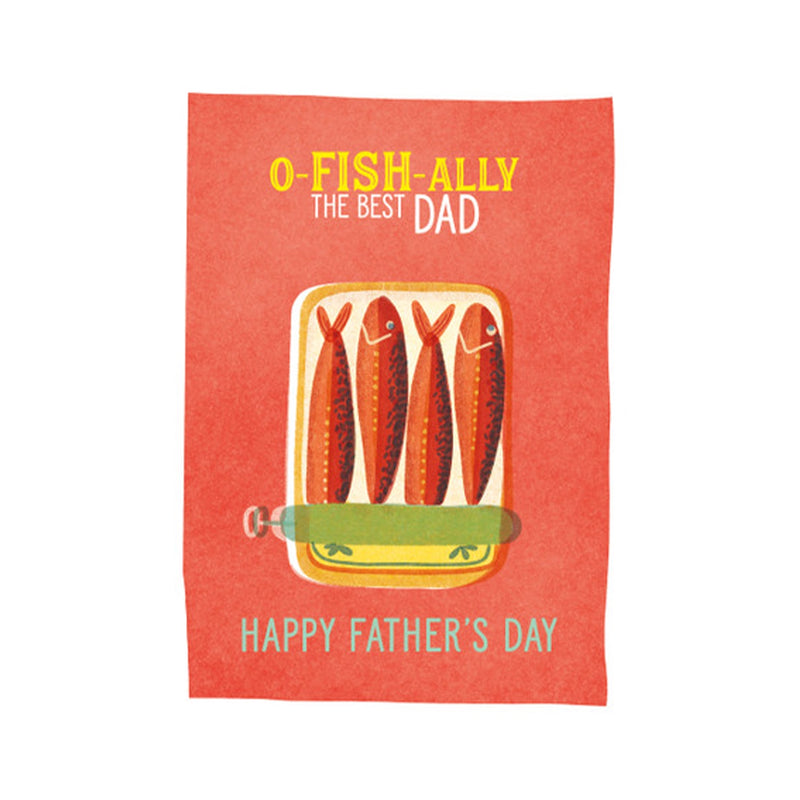 Card Fathers Day - Best Dad O-Fish-Ally