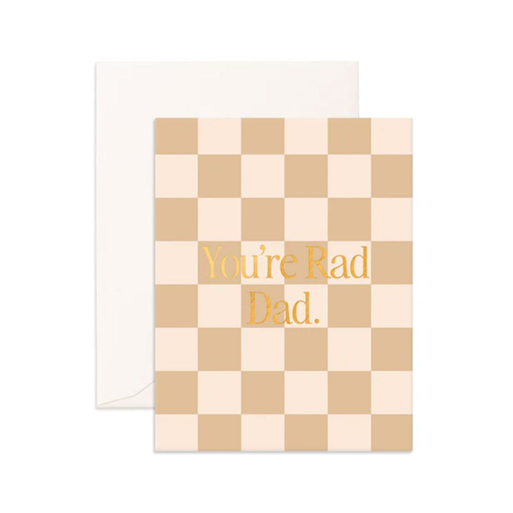 Card Rad Dad Caramel Check