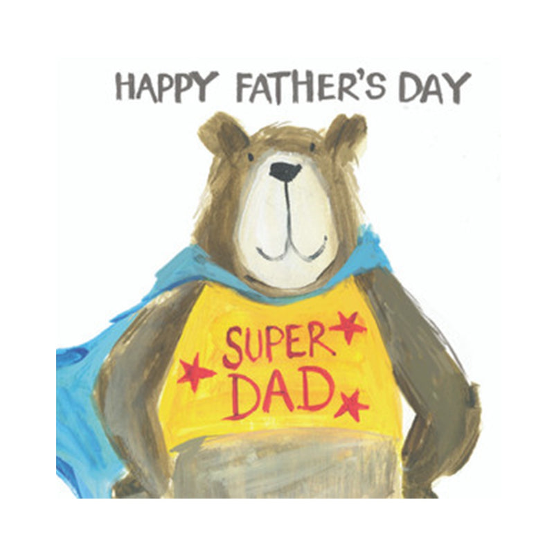 Card Fathers Day - Super Dad Bear