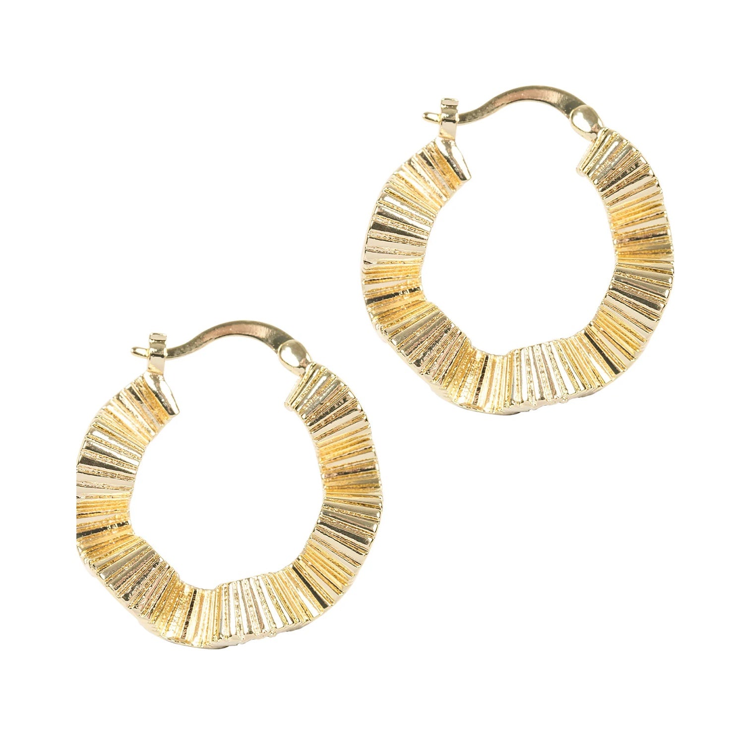Earring Himba Scallop Hoop - Gold