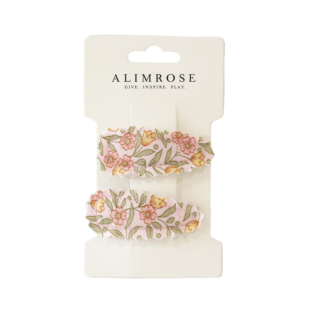 Hair Clip Set Blossom Lily Pink