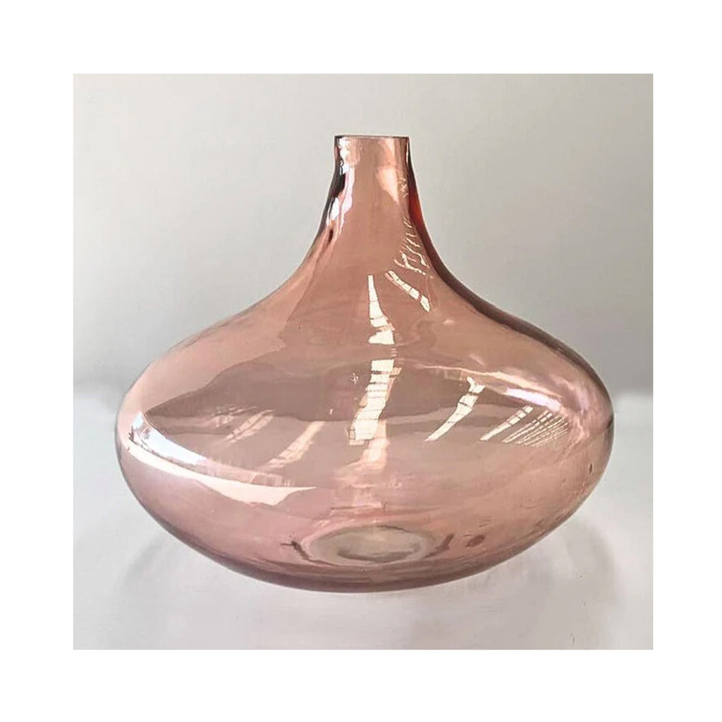 Vase Pendulum Handblown Glass - Blush