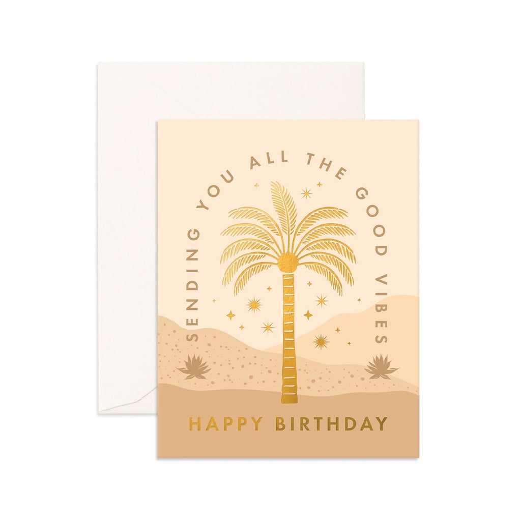 Card Birthday Vibes Palm
