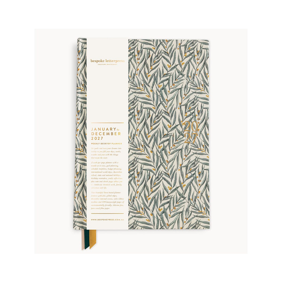 Planner 2027 Desktop - Golden Wattle