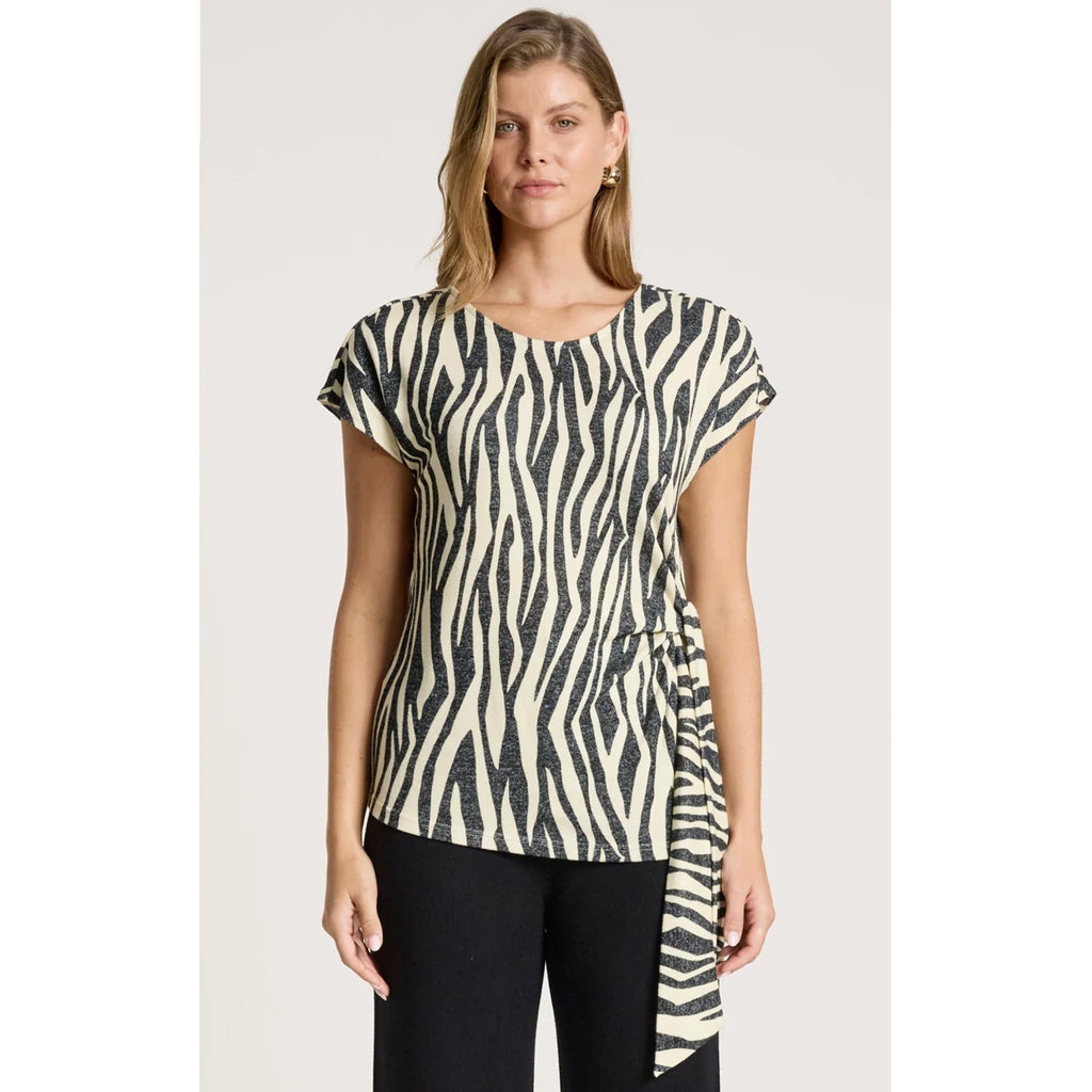 Top - Aria Tie Top Savanna