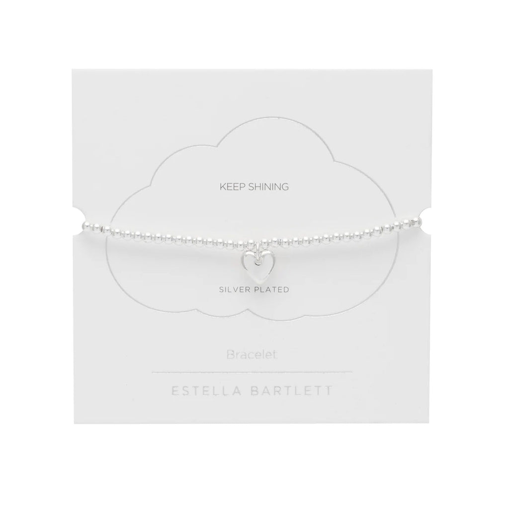 Bracelet Cushion Heart - Silver Plated