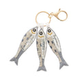 Keyring Embroidered Sardines