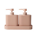 Soap & Lotion Sid Dispenser Set - Rose