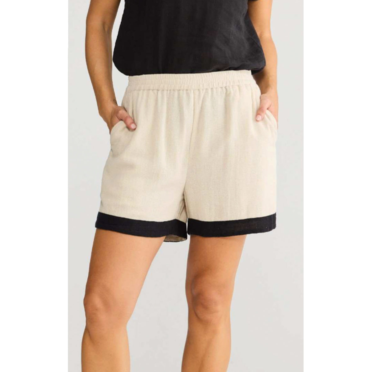 Short Playa - Natural W Black