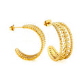 Earring Drop Gold - Iris