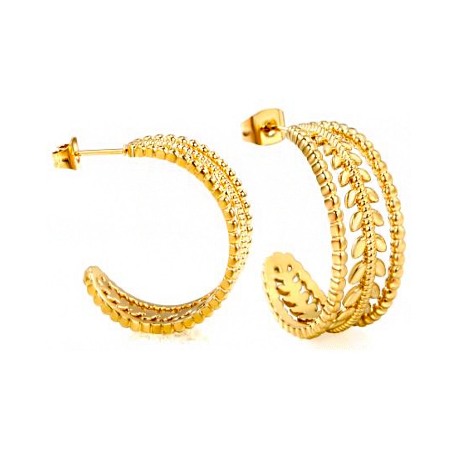 Earring Drop Gold - Iris