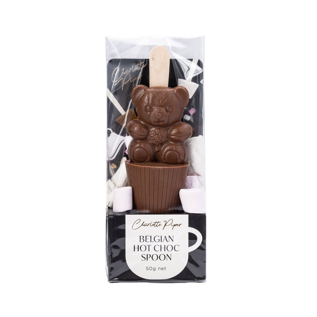 Hot Chocolate Spoon - Milk Choc Teddy