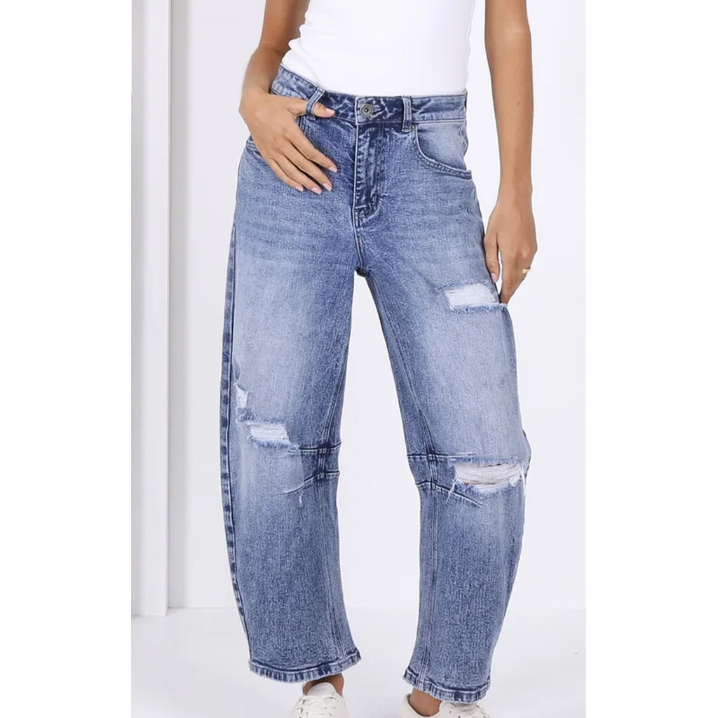 Jeans Theo Barrel - Light Wash Denim