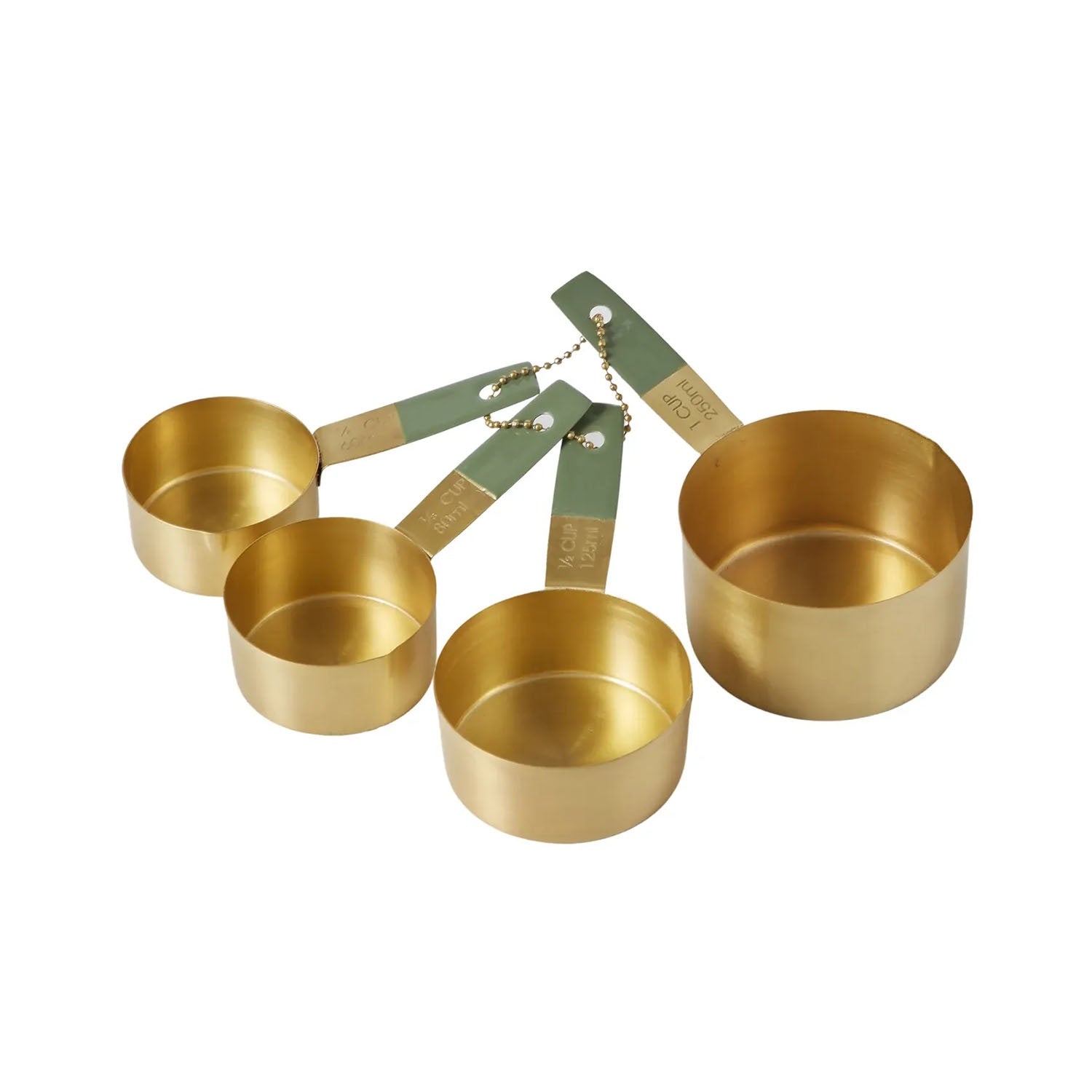 Measuring Cups - Edwin Set/4 25x15x15cm Brass