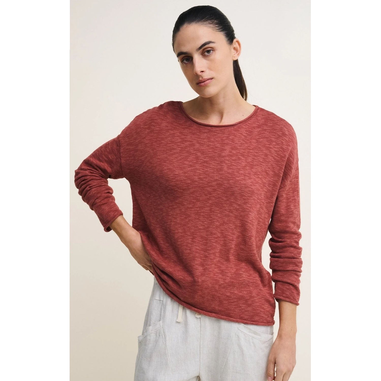 Top Nellie Knit - Terracotta
