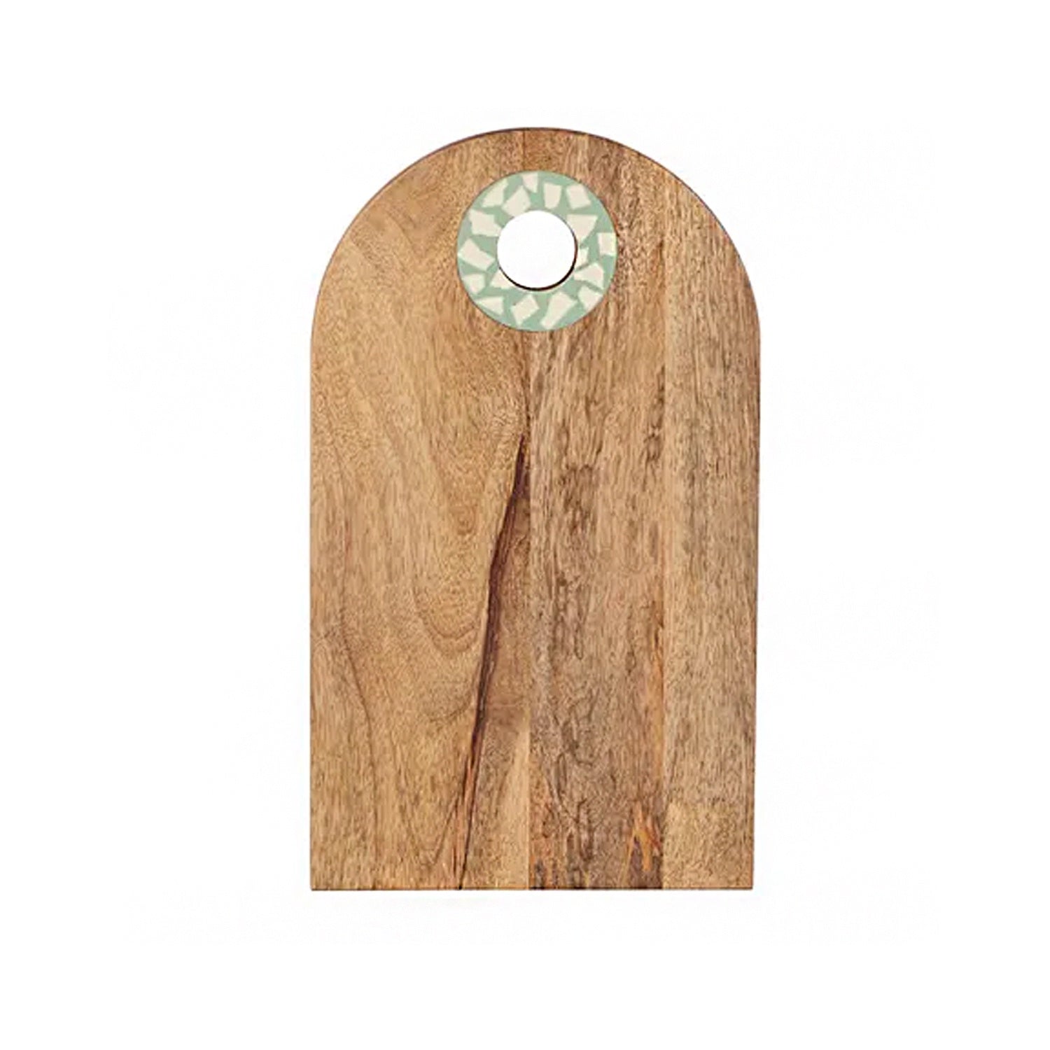 Board - Mila Wood Serve Board - Seafoam/Ivory