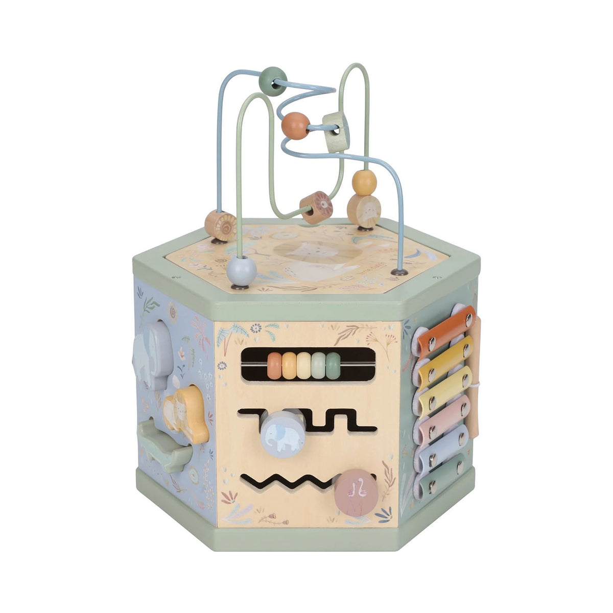 Wooden Activity Hexagon - Safari Friends