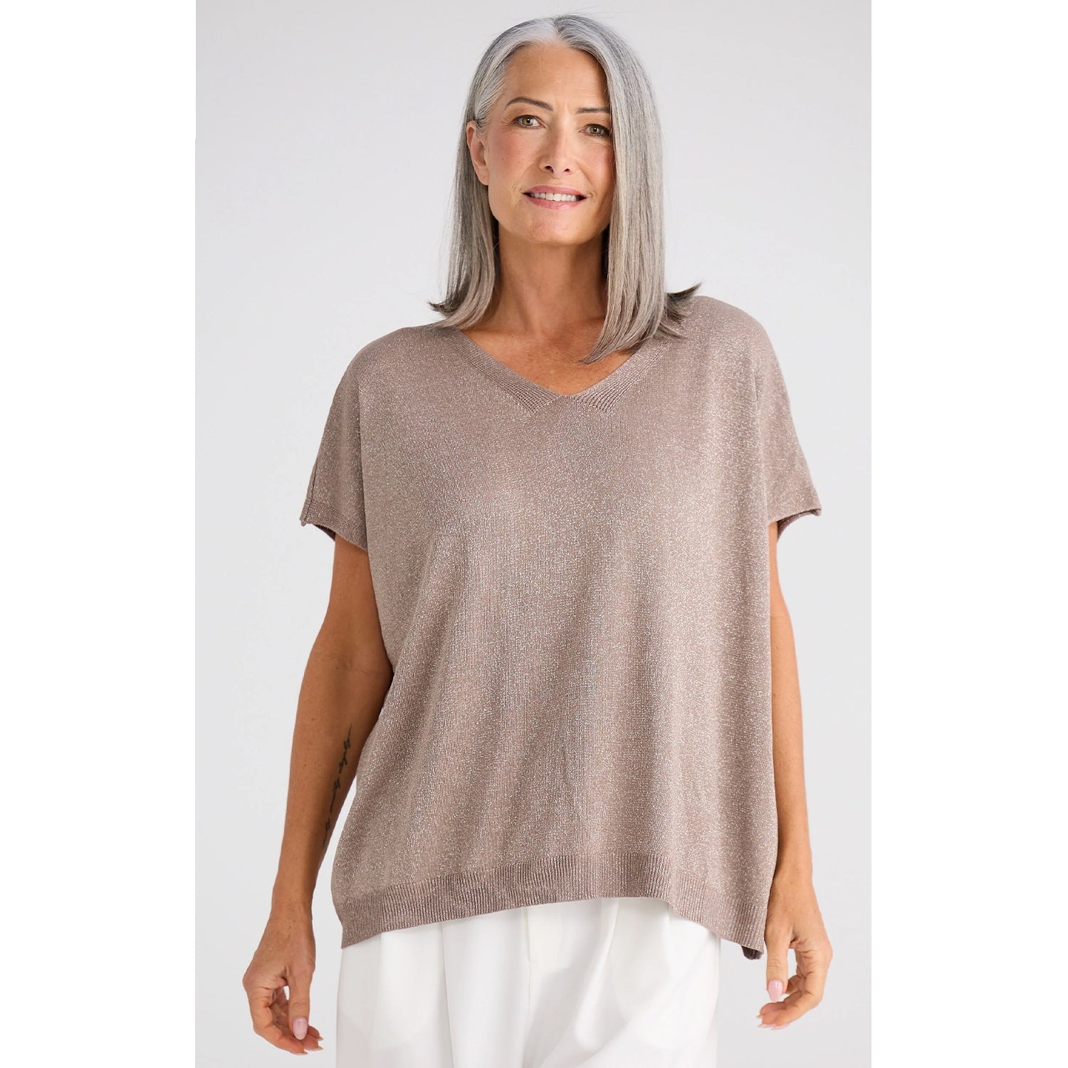 Top Knit Radiance OS - Champagne