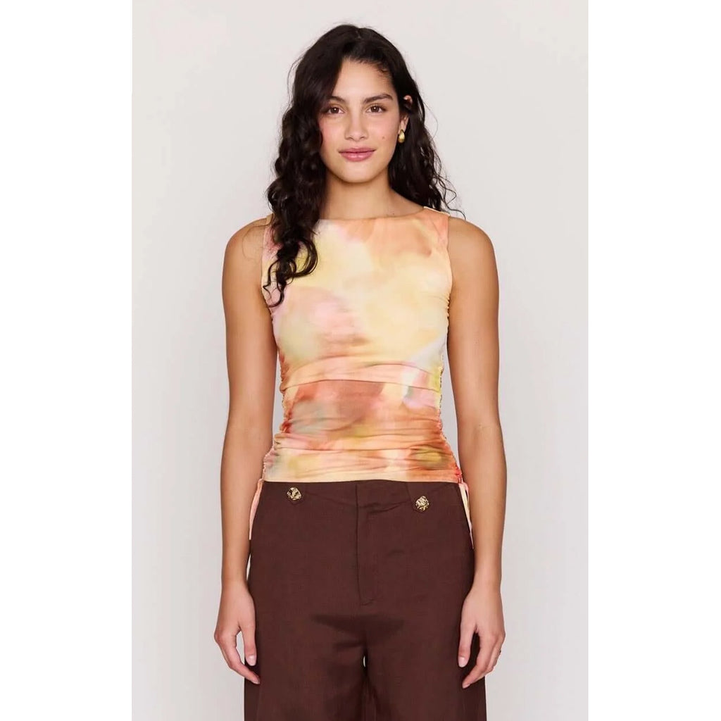 Top Aria Drawstring - Watercolour Floral