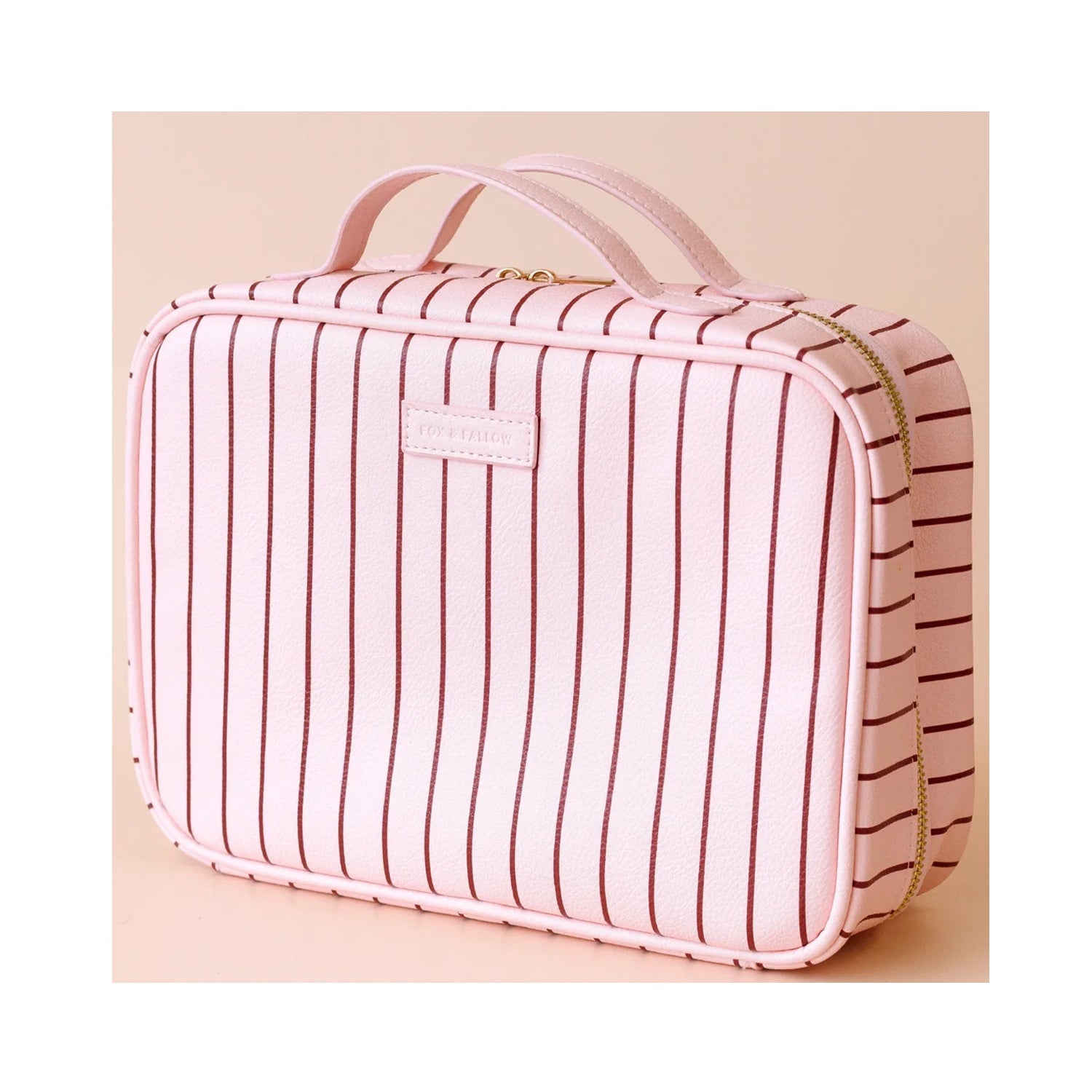 Cosmetic Bag - Rose Pinstripe