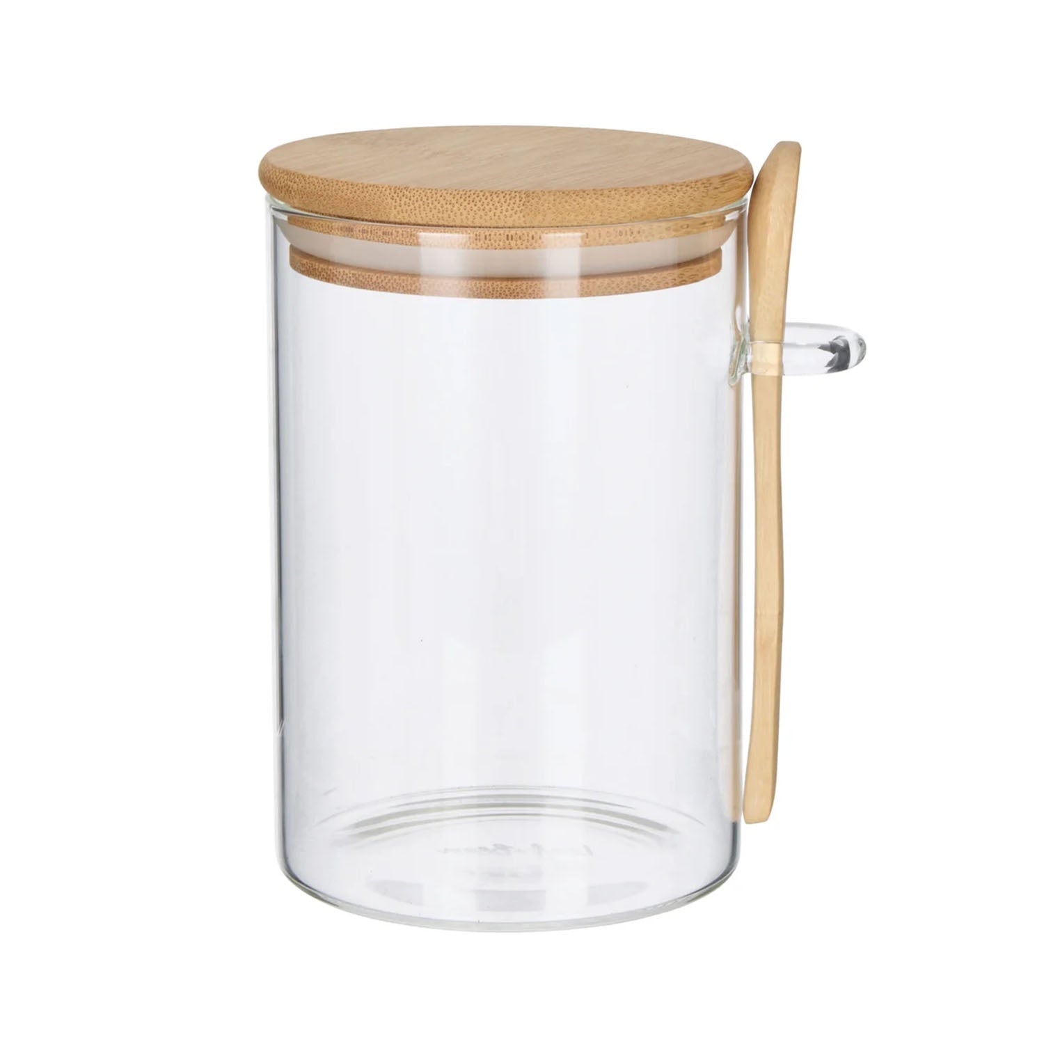 Glass Canister w Spoon