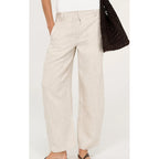 Pant Neve Barrel Leg - Linen Oat