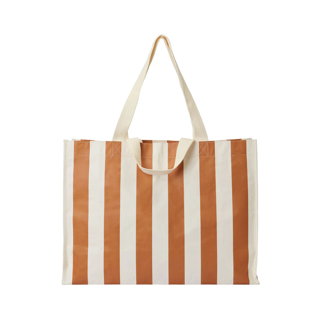 Beach Bag Carryall Tierra Clay Bold Stripe