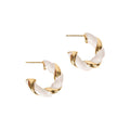 Earrings Treville Hoop - White